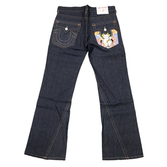 Brand New Vintage True Religion Embroidered Jeans Size 36 JOEY - Picture 3 of 14